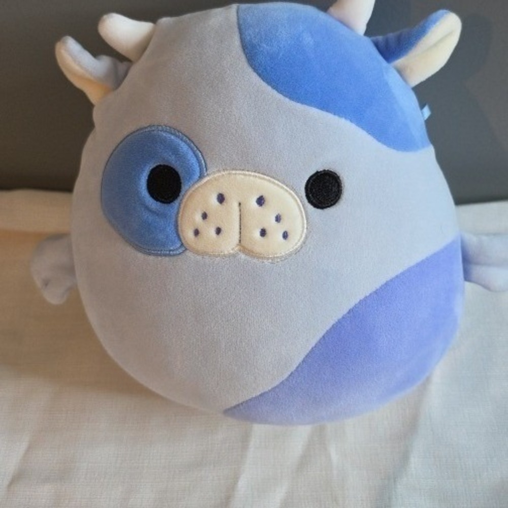 Squishmallows Mahalo the Blue Spotted Sea Cow 8.5 Inch Plush Toy Rare Kellytoy